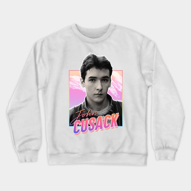 John Cusack - Retro Crewneck Sweatshirt by PiedPiper